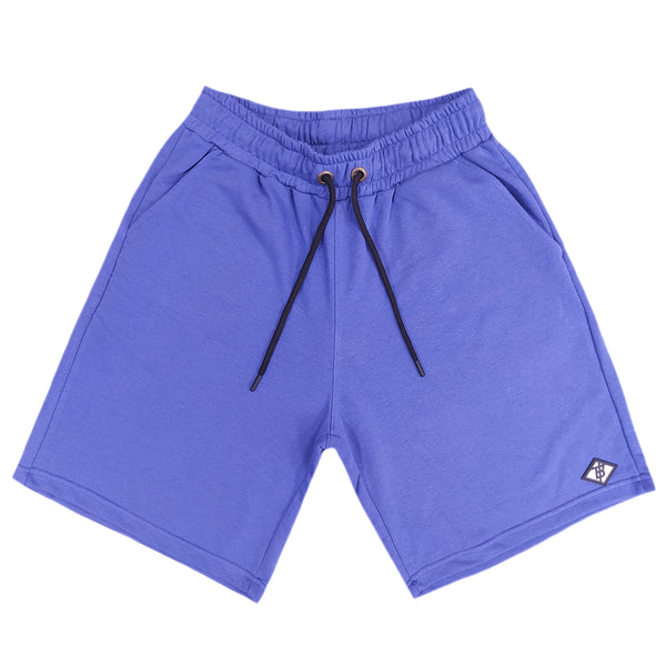 Two brothers short plain in purple