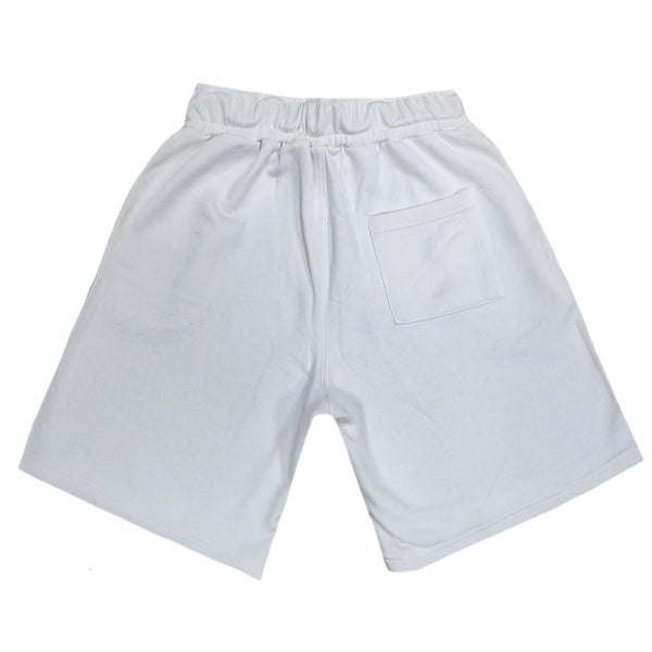 Βερμούδα Two brothers - BT-24680 - simple shorts λευκό