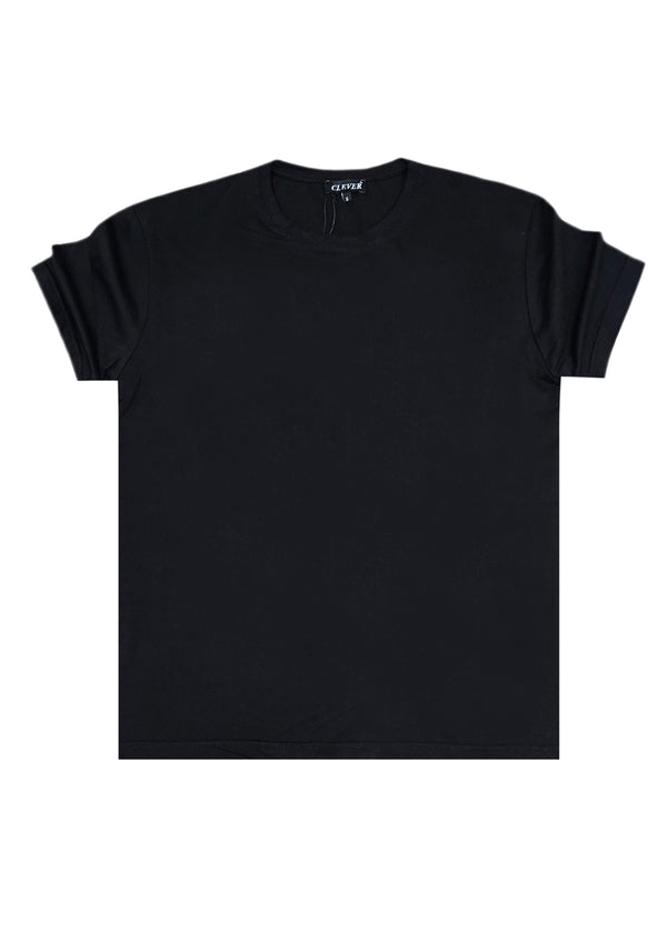 Ανδρική κοντομάνικη μπλούζα Two Brothers -BT-25600- racing club regular fit μαύρο