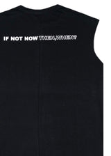 Ανδρική αμάνικη μπλούζα Two Brothers - BT-25730 - if not now logo sleeveness μαύρο