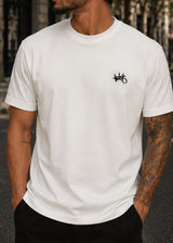 TWO BROTHERS - Ανδρικό t-shirt regular fit - Εκρού BT-25790