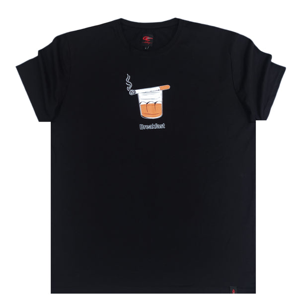 Two brothers - BT-35590 - breakfast logo tee - black