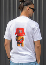 Ανδρική κοντομάνικη μπλούζα Henry clothing - 3-728 - los angeles bear regular fit t-shirt λευκό