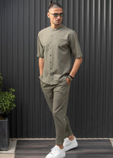 Ανδρικό ανοιξιάτικο παντελόνι Henry clothing - 8-102 - simple pants χακί