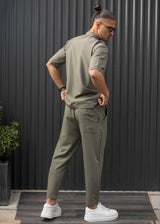 Ανδρικό ανοιξιάτικο παντελόνι Henry clothing - 8-102 - simple pants χακί