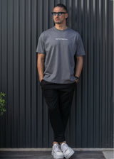 Ανδρική κοντομάνικη μπλούζα Henry Clothing - 3-722 - Henry premium regular fit tee γκρι