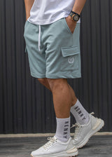 Ανδρική κάργκο βερμούδα φούτερ Henry Clothing - 6-700 - relaxed fit cargo shorts μέντα