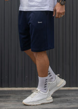 Ανδρική βερμούδα φούτερ Henry Clothing - 6-702 - relaxed fit shorts μπλε σκούρο