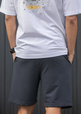 Ανδρική βερμούδα φούτερ Henry Clothing - 6-702 - relaxed fit shorts γκρι σκούρο