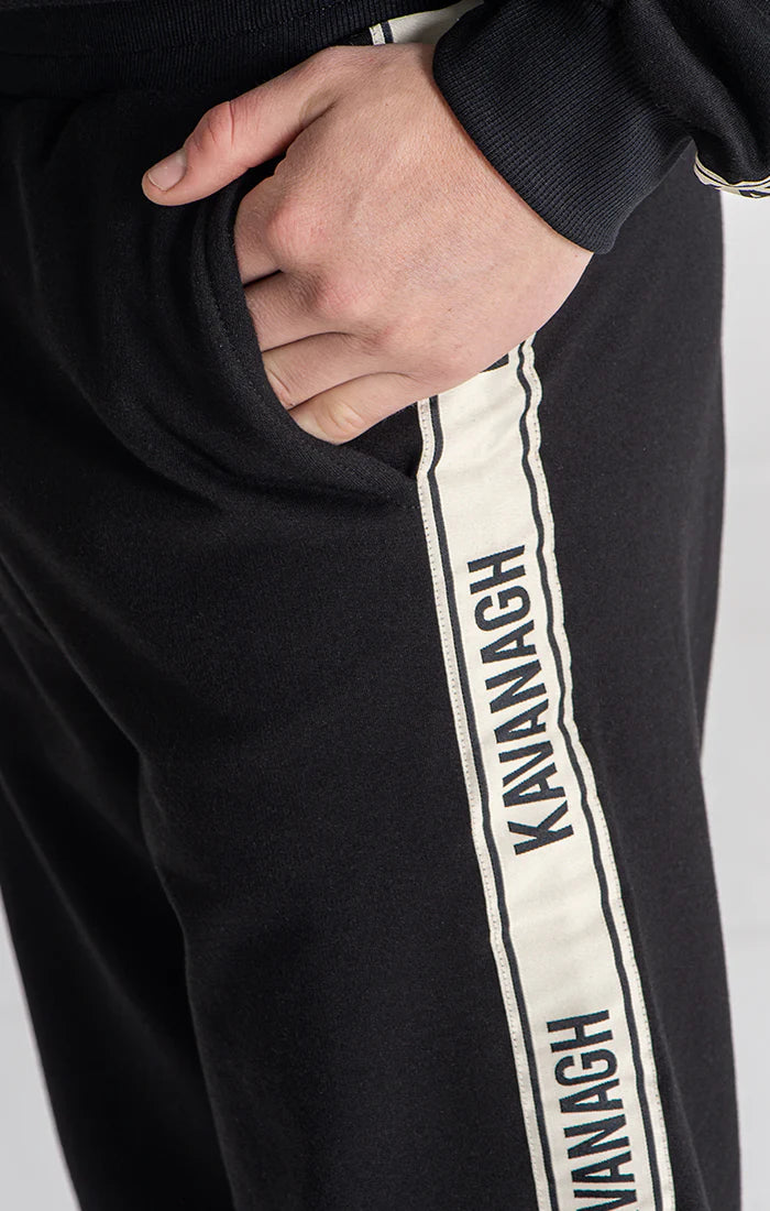 Ανδρική φόρμα Gianni Kavanagh - GKM006189 - racer joggers μαύρο