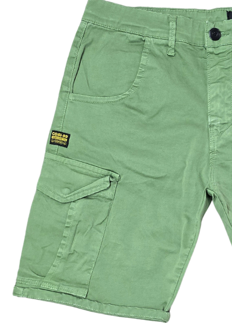 Ανδρική βερμούδα κάργκο Cosi jeans - CANTONE - cargo shorts regular fit πράσινο