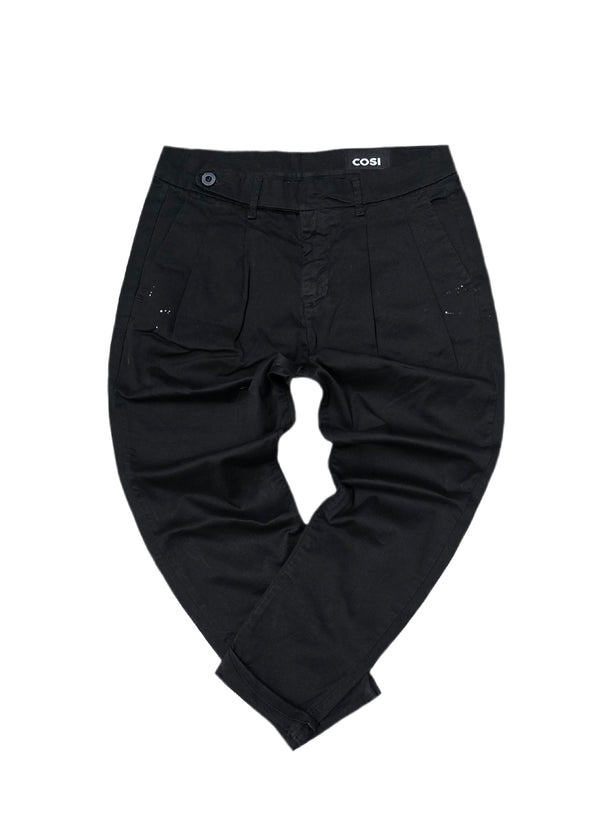 Ανδρικό παντελόνι Cosi Jeans - 61 - CAPUA - pants regular fit μαύρο