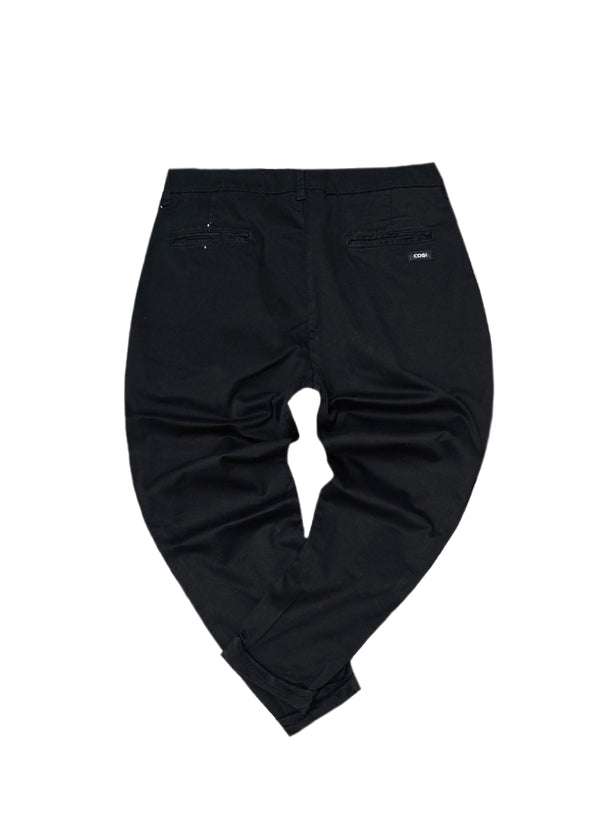 Ανδρικό παντελόνι Cosi Jeans - 61 - CAPUA - pants regular fit μαύρο