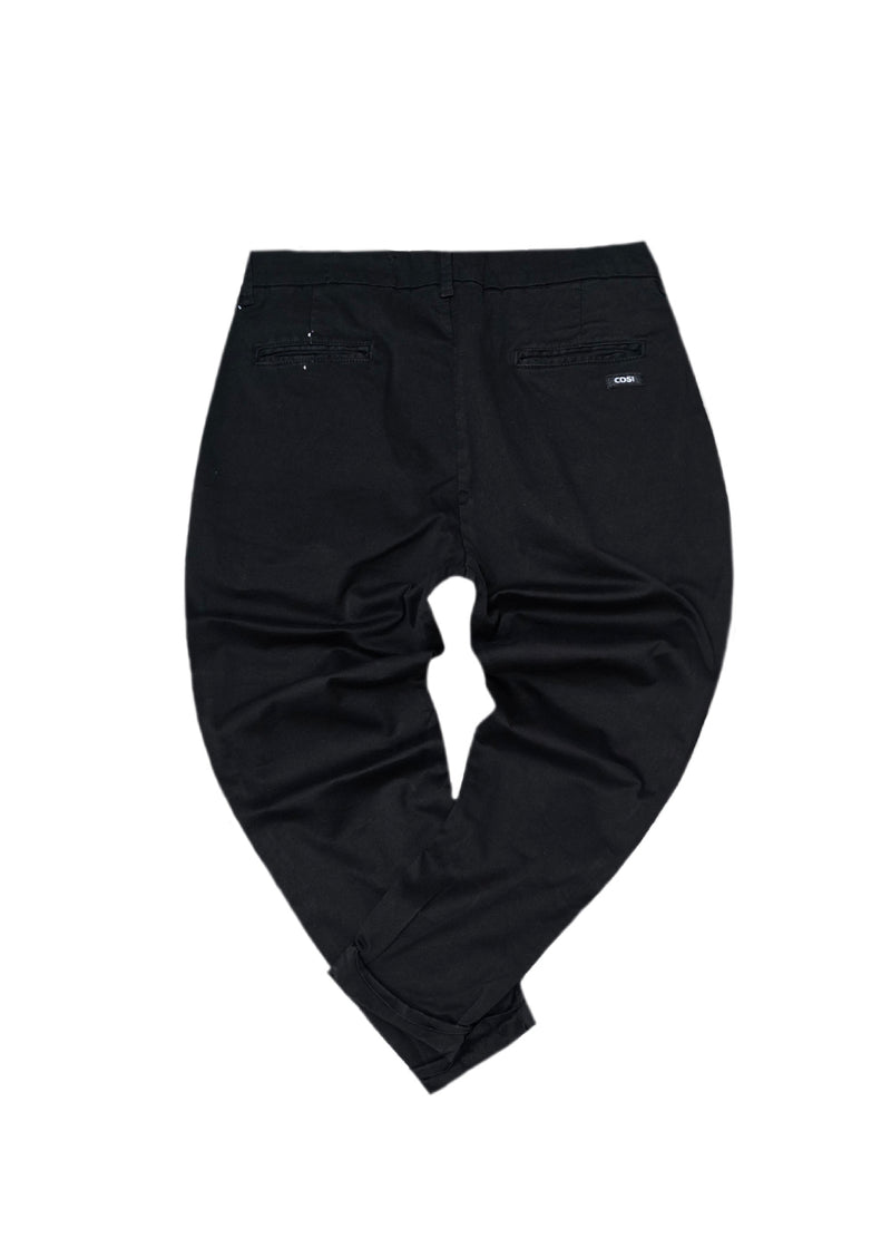 Ανδρικό παντελόνι Cosi Jeans - 61 - CAPUA - pants regular fit μαύρο