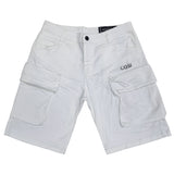 Cosi jeans - CARGO-OR - cargo shorts - white