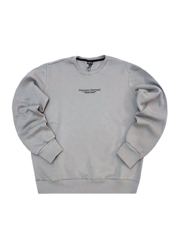 Ανδρικό μακρυμάνικο φούτερ Clever - CF-25250 - Grey regular fit