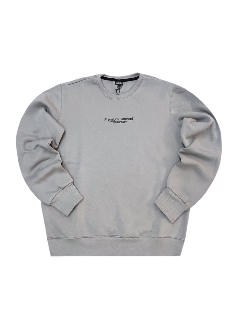 Ανδρικό μακρυμάνικο φούτερ Clever - CF-25250 - Grey regular fit