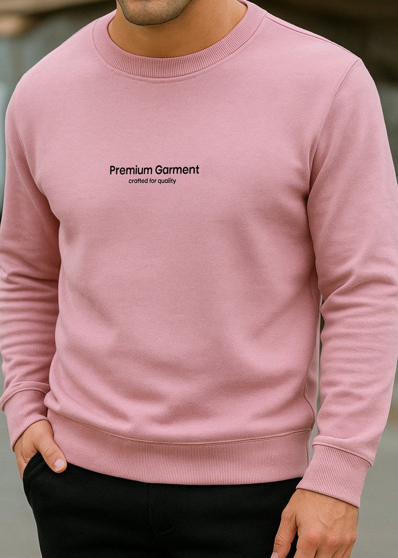 Ανδρικό μακρυμάνικο φούτερ Clever-CF-25250-pink regular fit