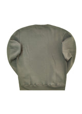 Ανδρικό μακρυμάνικο φούτερ Clever-CF-25300-basic clever logo regular fit χακί