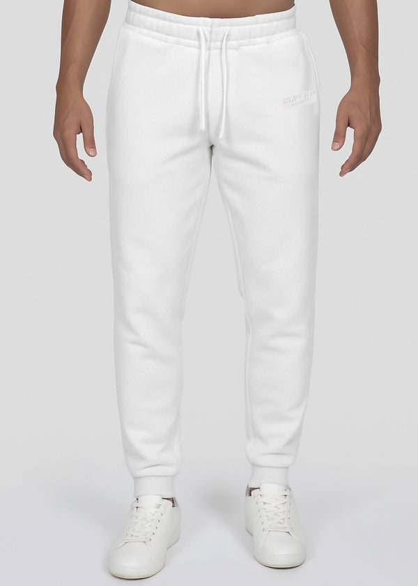Ανδρική φόρμα Clever-CF-25340-White simple jogger pants