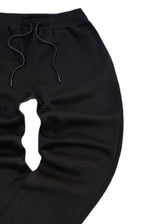 CLEVER CLOTHING -Ανδρική φόρμα simple jogger pants - Μαύρη CF-26350 