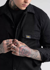 COSI JEANS - Ανδρικό jacket με μεγάλες τσέπες - Μαύρο 68-CHIORE