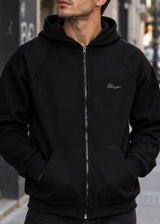 CLOSE SOCIETY - Ανδρική Ζακέτα Premium Jacket calligraphy black logo - Μαύρη CJ-100BB