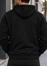 CLOSE SOCIETY - Ανδρική Ζακέτα Premium Jacket calligraphy white logo - Μαύρη CJ-100BW
