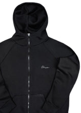 CLOSE SOCIETY - Ανδρική Ζακέτα Premium Jacket calligraphy black logo - Μαύρη CJ-100
