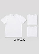 GUF CLOTHING Ανδρική κοντομάνικη μπλούζα 3-PACK basic slim fit CP-1100-white-3pack