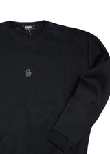 CLOSE SOCIETY Ανδρικό φούτερ με χνούδι black logo- Μαύρο CSW27-100