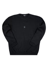 CLOSE SOCIETY Ανδρικό φούτερ με χνούδι black logo- Μαύρο CSW27-100