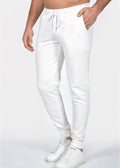 CLEVER Ανδρική φόρμα ανοιξιάτικη λευκή simple jogger pants CT-26620-white