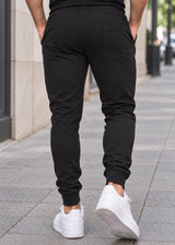 CLEVER Ανδρική φόρμα ανοιξιάτικη μαύρη simple jogger pants CT-26620-black
