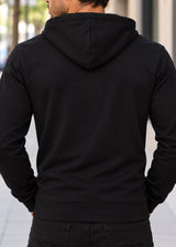 CLEVER Ανδρική μαύρη ζακέτα χωρίς χνούδι CT-26630-black