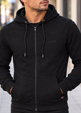 CLEVER Ανδρική μαύρη ζακέτα χωρίς χνούδι CT-26630-black