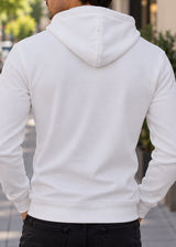 CLEVER Ανδρική λευκή ζακέτα χωρίς χνούδι CT-26630-white