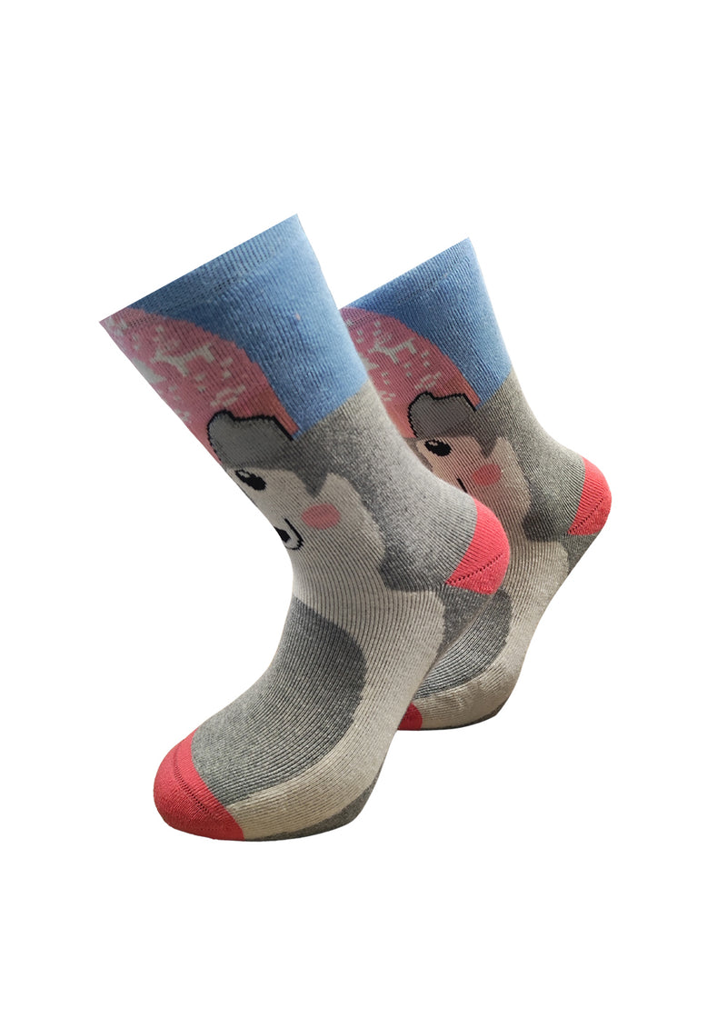 Κάλτσες V-tex socks - CUTE-WOLF μπεζ