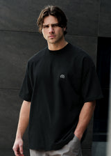 Ανδρική κοντομάνικη μπλούζα Tony couper - TO25/19 - diamond oversized t-shirt μαύρο