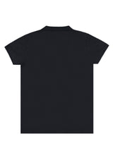 Κοντομάνικη μπλούζα τύπου πόλο GUF - DB-160-1 - basic polo slim fit tee μαύρο