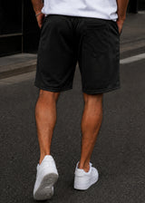 Ανδρική αθλητική βερμούδα GUF - DB-6091 - athletic regular shorts μαύρο