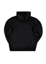 GUF CLOTHING - Ανδρική ζακέτα Alcantara  με κουκούλα - Μαύρη DB-7538