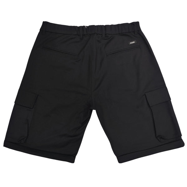 Ανδρική βερμούδα Cosi jeans - DOUBLE-NITTO - simple cargo shorts μαύρο