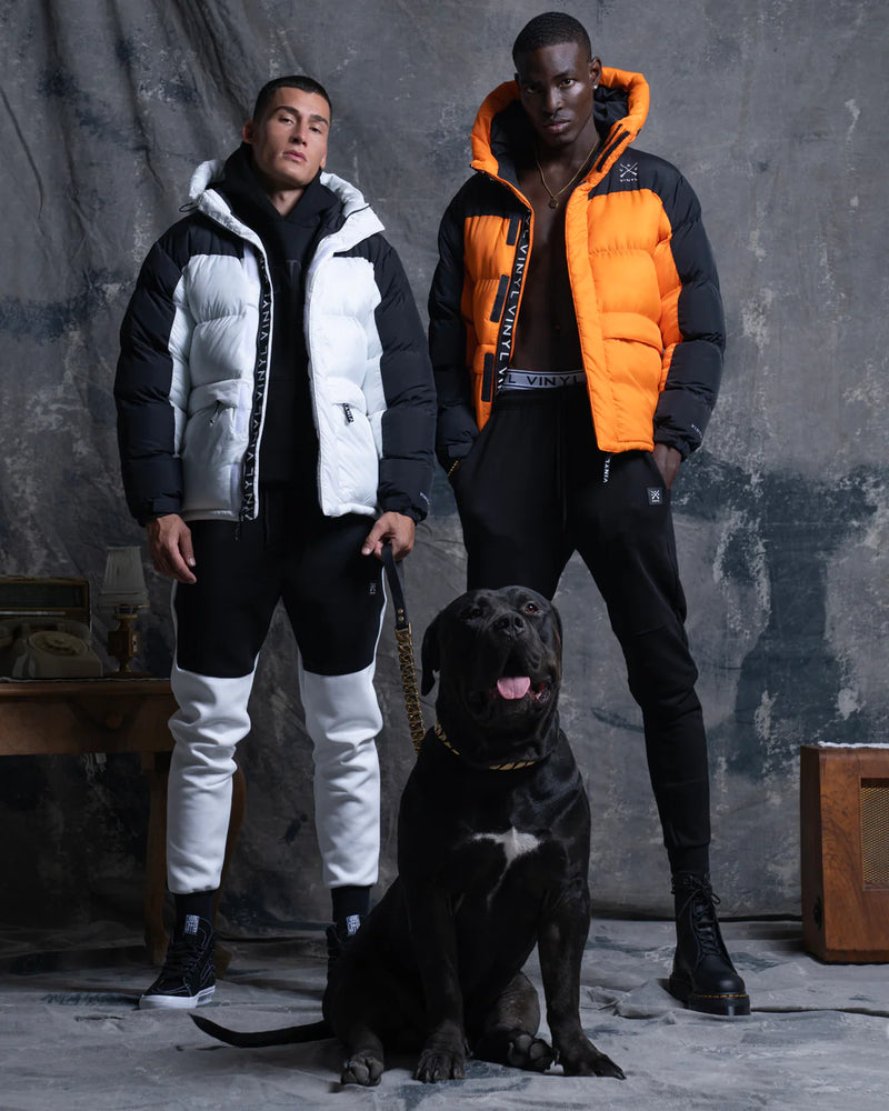 Vinyl art clothing 60400 12 puffer jacket white