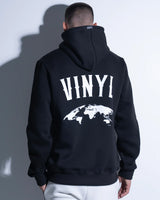 Vinyl art clothing - 54230-01 - globe popover hoodie - black
