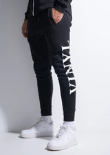 Ανδρική φόρμα Vinyl art clothing - 03524-01 - side logo sweatpant μαύρο