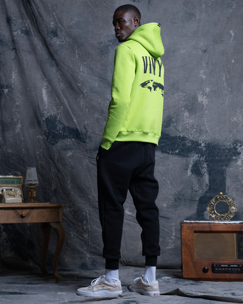 Vinyl art clothing - 54230-20 - globe popover hoodie - green