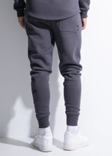 Ανδρική φόρμα Vinyl art clothing - 03524-09 - side logo sweatpant σκούρο γκρι