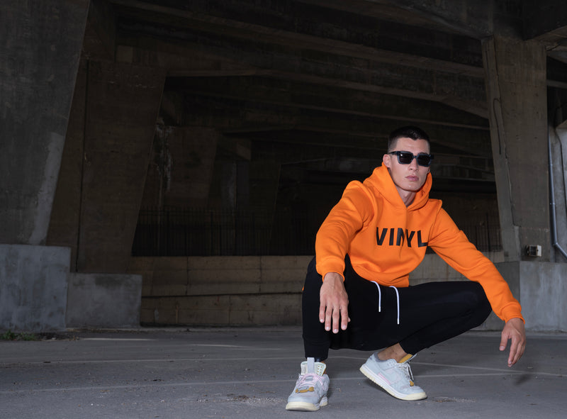 Vinyl art clothing - 36740-27 - graphic popover hoodie - orange