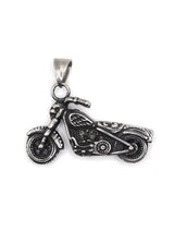 Κρεμαστό από ανοξείδωτο ατσάλι Gang - GNG304 - bike pendant ασημένιο